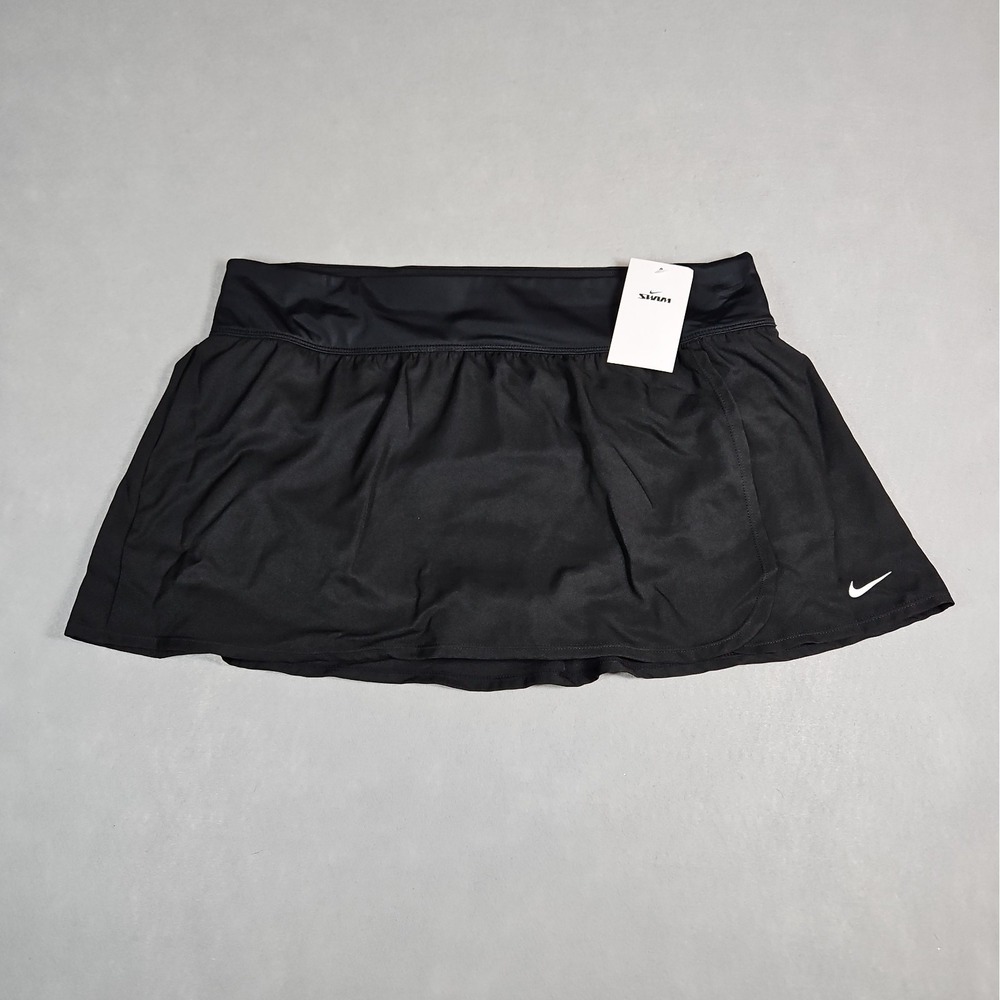 Nike Swim Womens Black Brief Lined Boardskirt Size 1X NWT